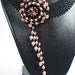 RESERVED for Maricel - Handmade Unique Luxurious Asymmetric Floral Swarovski Rivoli Pendant Swarovski pearls beaded collar necklace