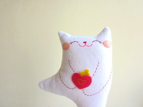Cat Plush - Kitty Dancing - EtsyProjectEmbrace