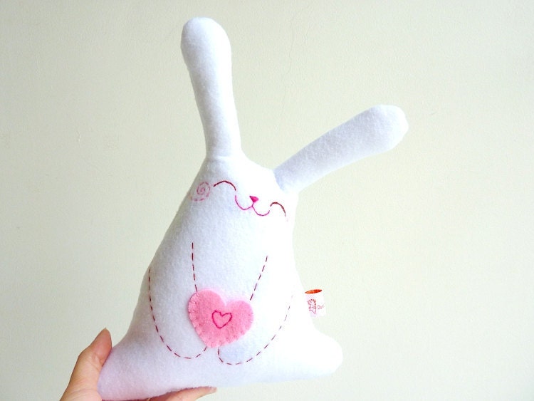 Rabbit Plush, Bunny Plush, Stuffed Animal toy - Little Roro with love - EtsyProjectEmbrace