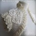 Wedding Bolero Shrug Dupioni Silk Bridal Fiancee, Handmade Silk Crochet Lace /ADOLESCENCE/, TianaCHE