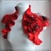 Wedding Bolero, Shrug Bridal, Cap Sleeves /The Love Ball/ Felted US 6, Peonies Brooch, Swarovski, Valentines 2011 Best Seller