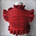 Bolero Shrug Jacket MultiColor Red Bridal Felted, Roses Corsage US Size 6/UK Size10 Valentines X mas