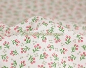Chic Spring Green Floral Bud - Japanese Cotton Fabric (Fat Quarter)