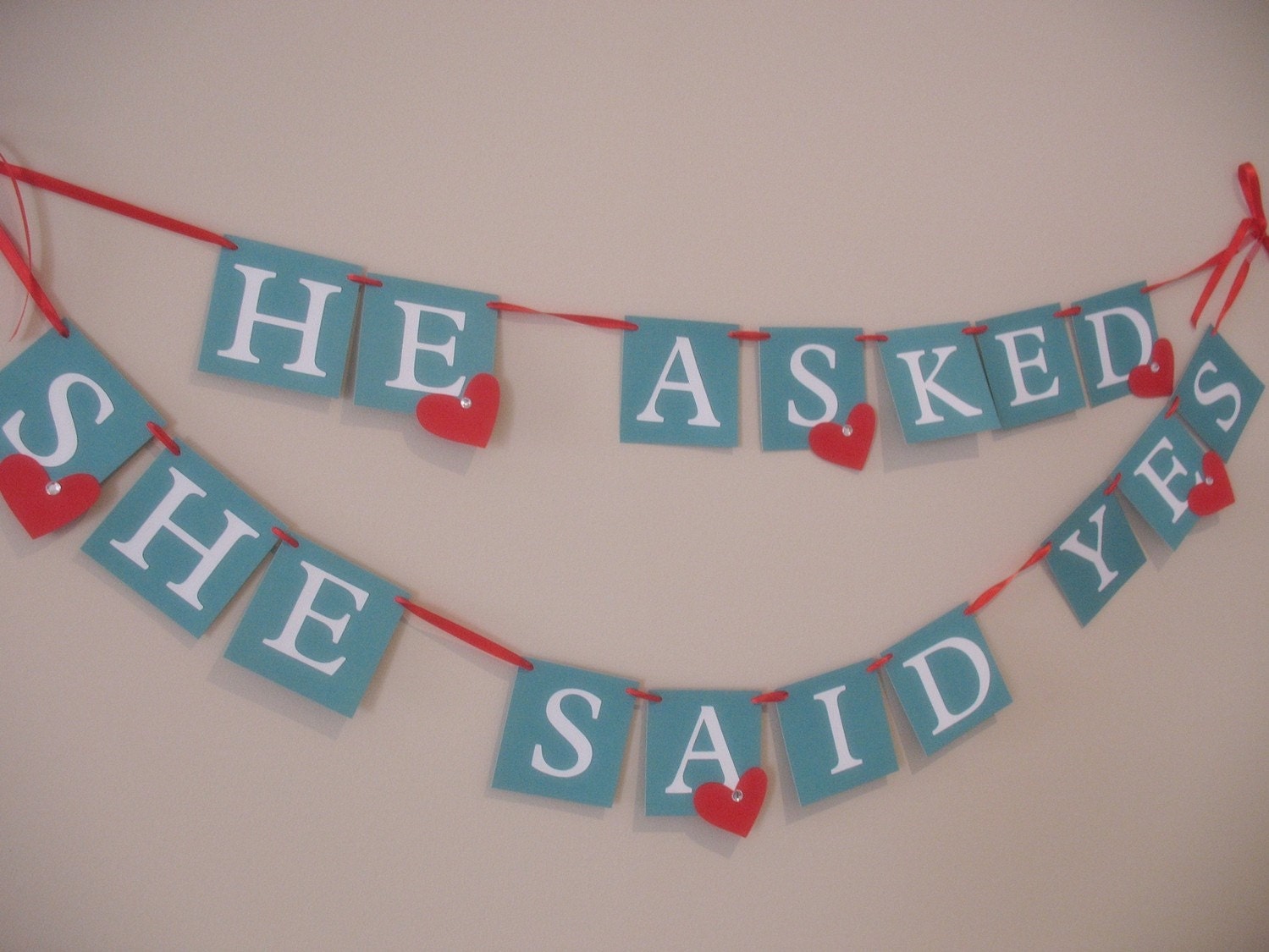 He Asked She Said Yes Wedding Banner Il_170x135