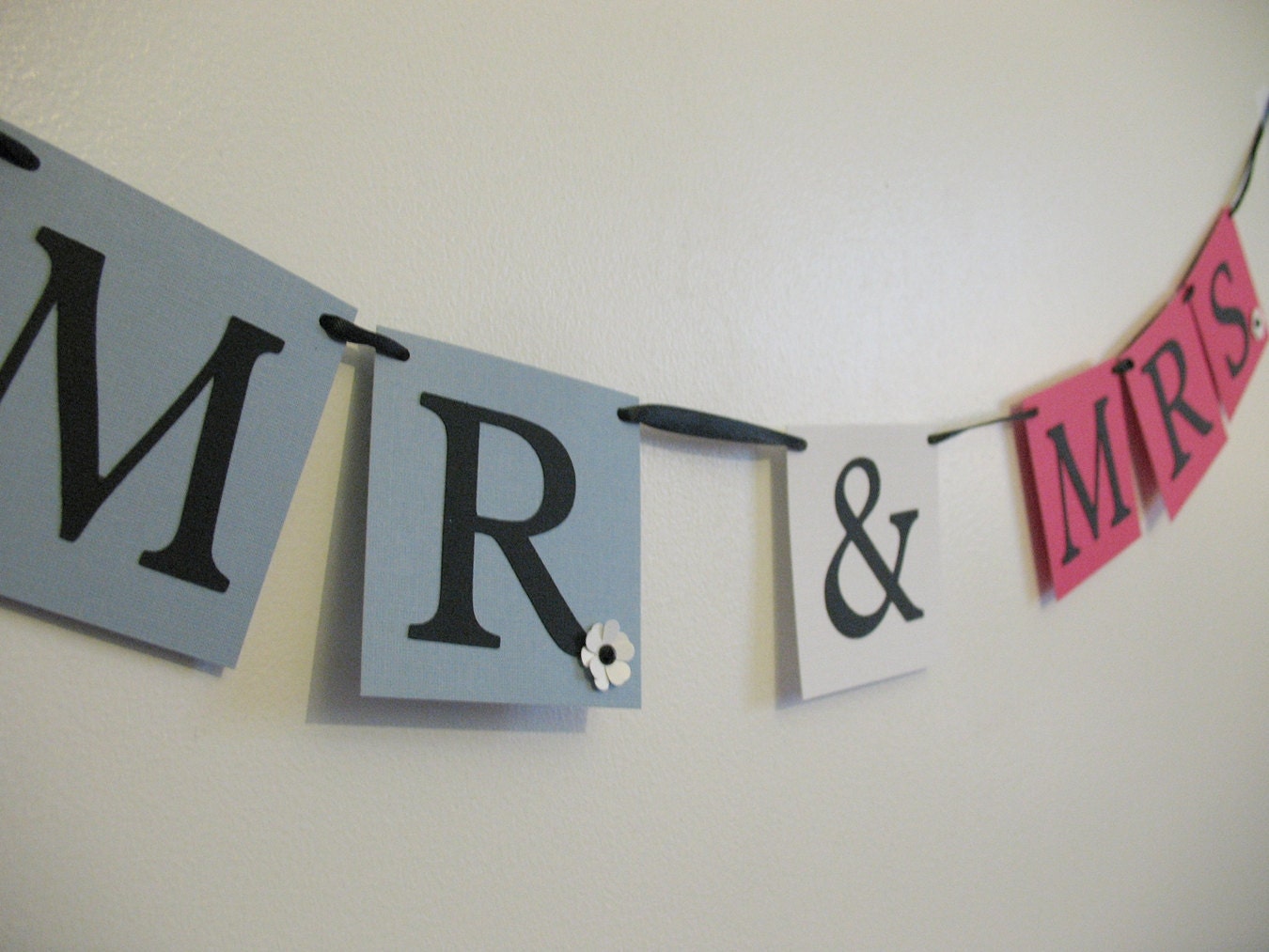 Mr & Mrs Wedding Banner - Ready to Ship Il_570xn
