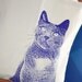 Tote Bag - Serene Kitty in Grape