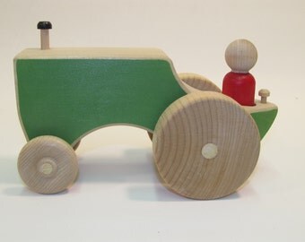 Wooden Toy Tractor