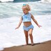 Toddler Seersucker Bikini Bathing Suit - Sizes 12mos - 4T