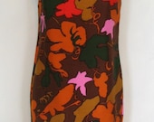 Mam'selle by Betty Carol Silk Abstract Watermelon Print Sheath Dress Size 8