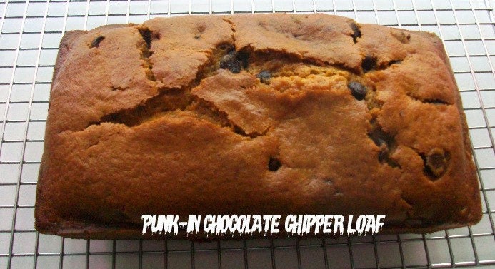 Vegan Sugar and Spice Pumpkin Chocolate Chip Loaf Perfect  Comfort Food or Surprise Gift