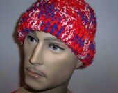 REBEL RED Hat Witchy Warm Handmade Crochet Snowboard Ski Toque