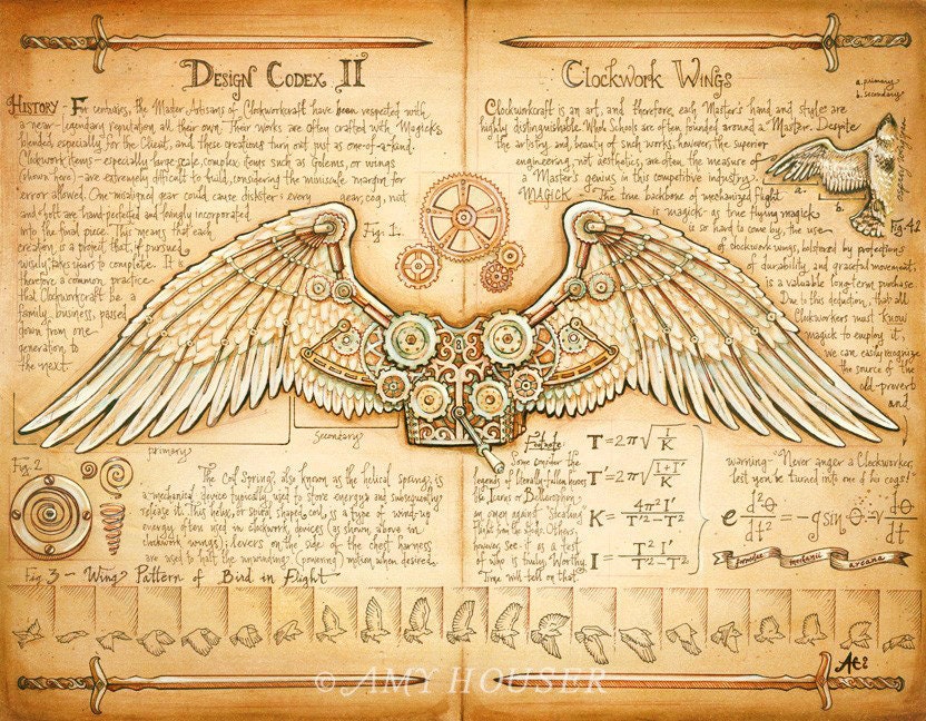 Clockwork Wings - Open Edition Print 11 x 14