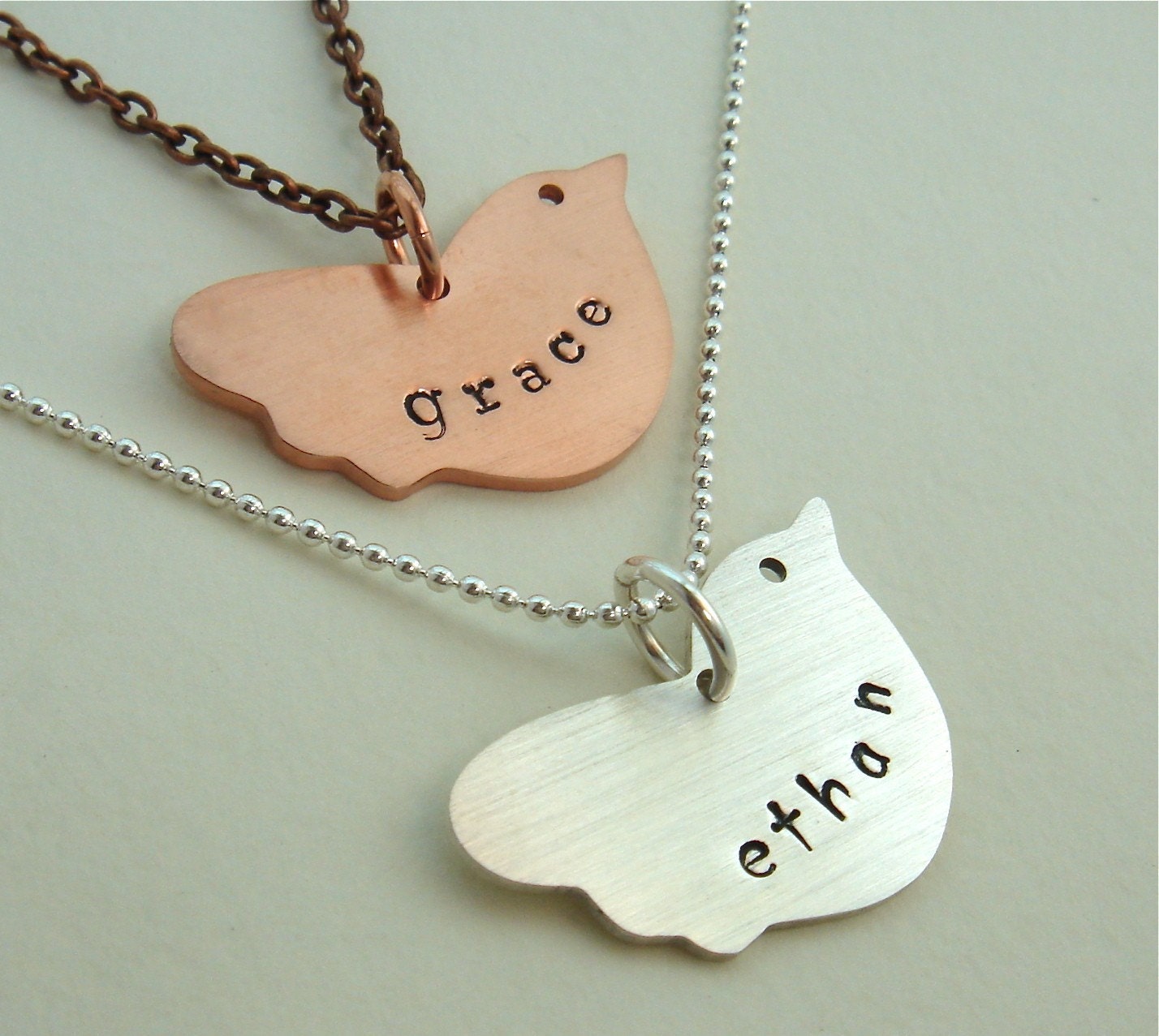 Baby Personalized Bird For Moms Grandmas in Sterling Silver