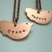 Baby Personalized Bird For Moms Grandmas in Sterling Silver