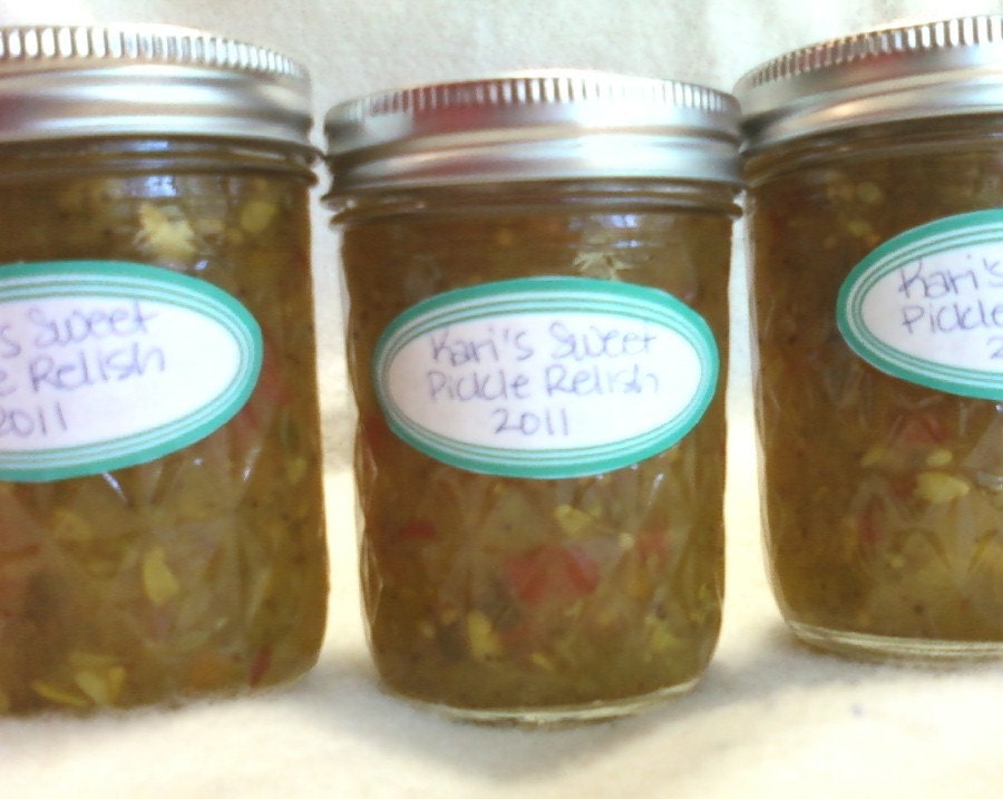 Homemade Sweet Pickle Relish 8 oz Jar