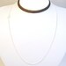 18 Inch Silver Plated Link Chain- Very Dainty, Great for Scrabble Tile Pendants