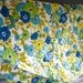 Vintage 1960's Comforter Blanket . Butterflies Flowers . Gorgeous King Size