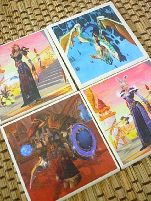 Your TOONS on a Custom World of Warcraft Coasters