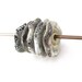 Criffles- Fossil Rustic Crusty Wavy Lampwork Discs with Beach Glass Finish- set of Five