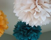 SALE 12 Tissue Paper Pom Kit - Pick Your Colors - Modern Paper Lanterns