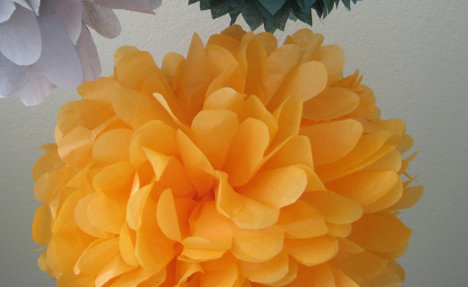 Goldenrod - 1 Large Tissue Pom - Nursery DIY Decoration Kit - You are my Sunshine Il_570xn