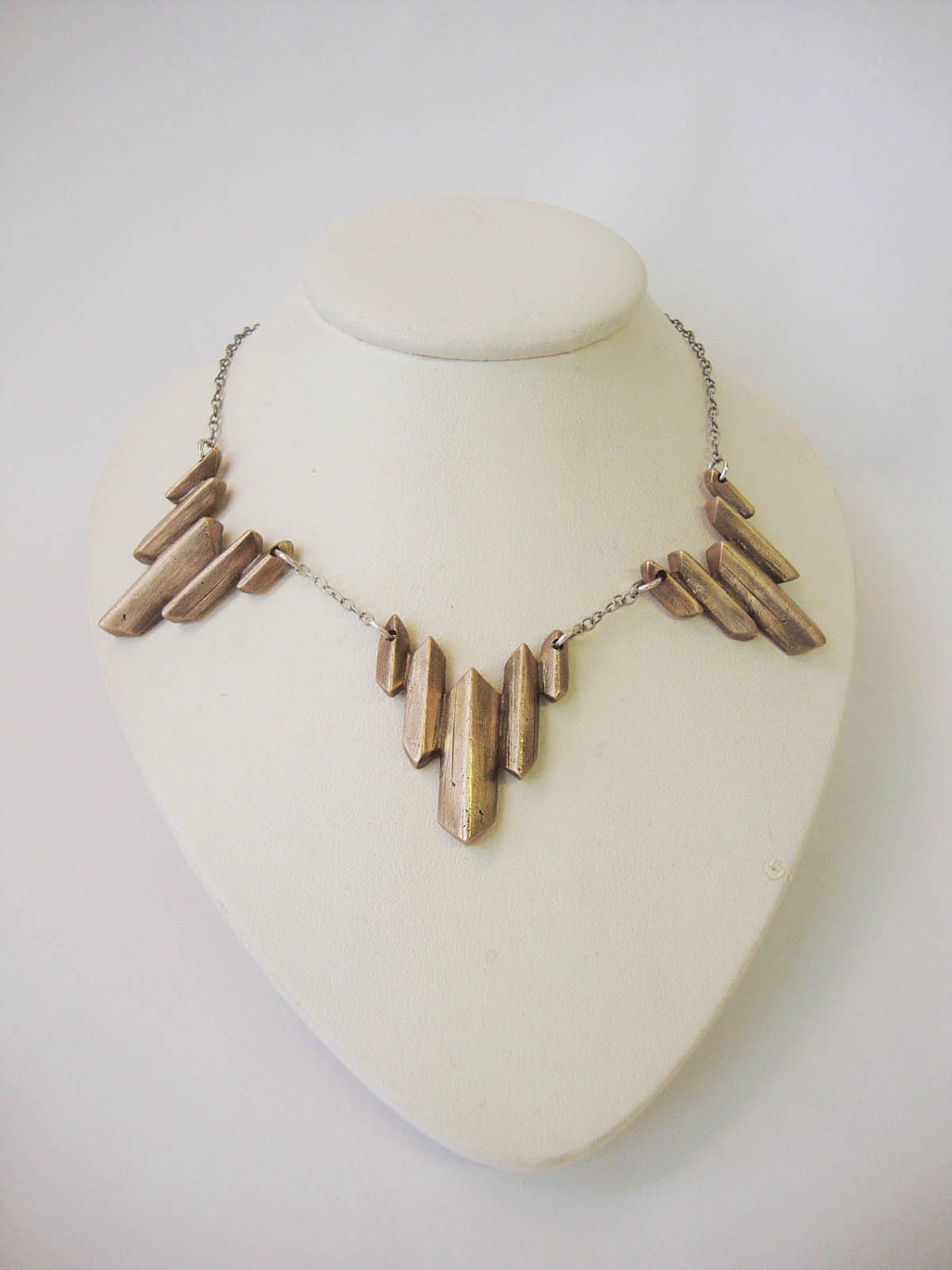 3 Peak Necklace - Bronze