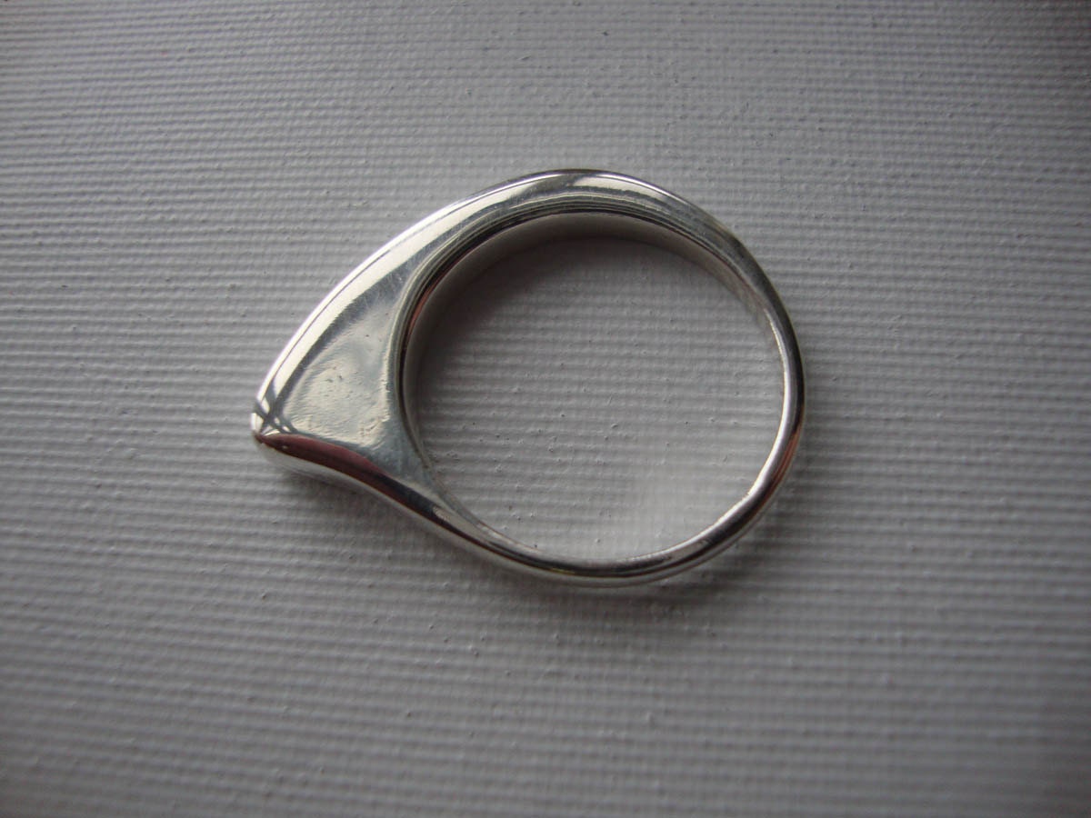 Shark Fin Ring - Sterling Silver