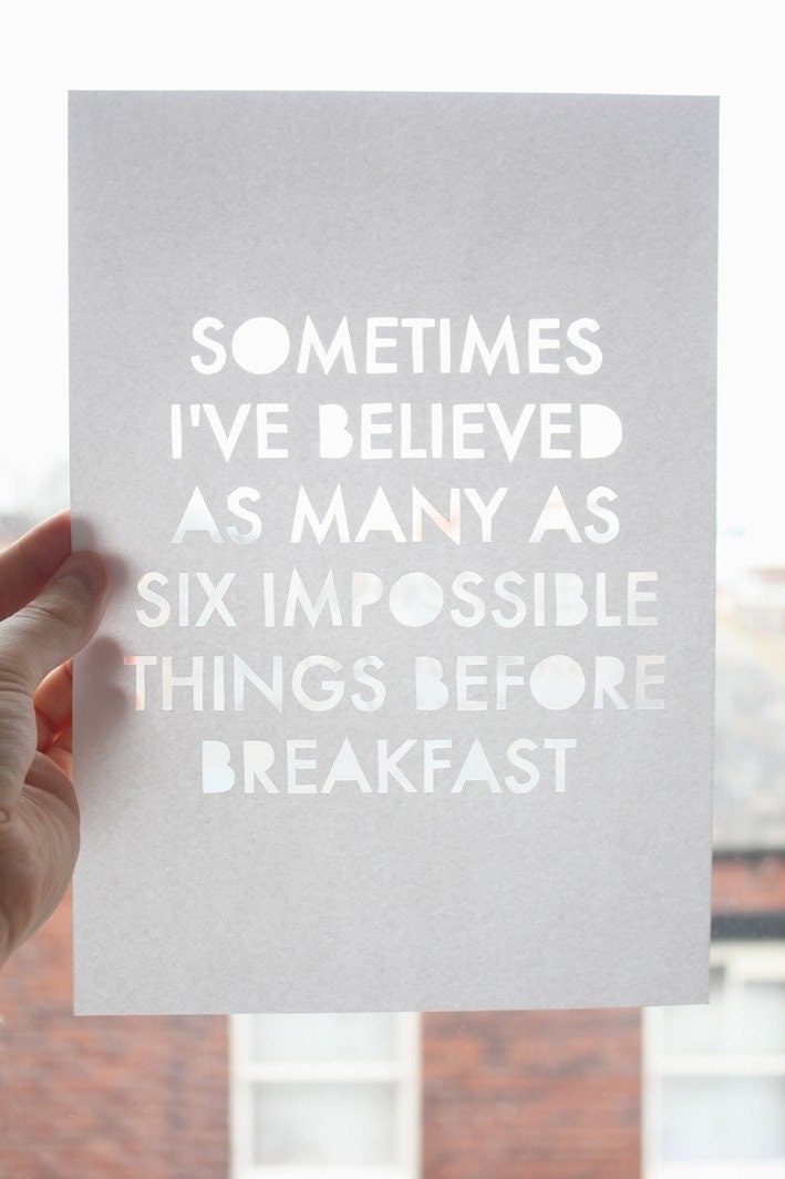 Original Paper Cut Quote