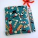 Kindle, Nook, Kobo, Sony, Blackberry, Galaxy Fabric Cover With Removable Key FOB Wristlet
