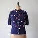elsa schiaparelli vintage 1950's cardigan