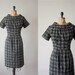 vintage 1950's tweed boucle wiggle dress