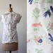 RESERVED vintage bird blouse