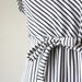 1970s dress - striped wrap dress