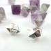 Quartz Studs in SIlver
