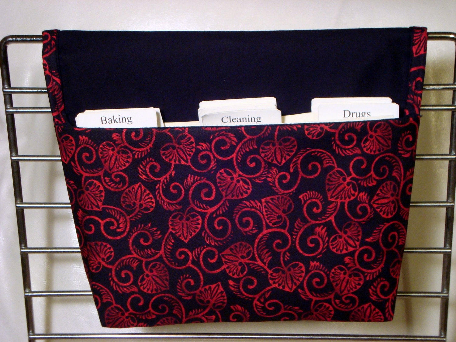 20% Off Coupon Organizer /Budget Organizer Holder- Attaches to Your Shopping Cart - Floating Hearts