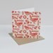 Set of Four Festive Christmas Cards