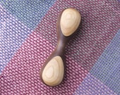 Handcrafted Wooden Rattle in Walnut and Cherry - Wood Toy - TheWoodGarden
