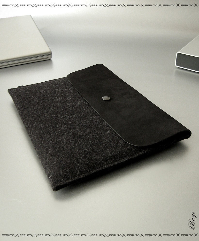 iPad case iPad 1 2 3 4 sleeve felt and leather sleeve