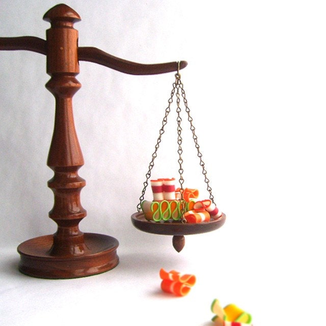 Decorative Vintage Wood Balance Scale by SweetLoveVintage on Etsy