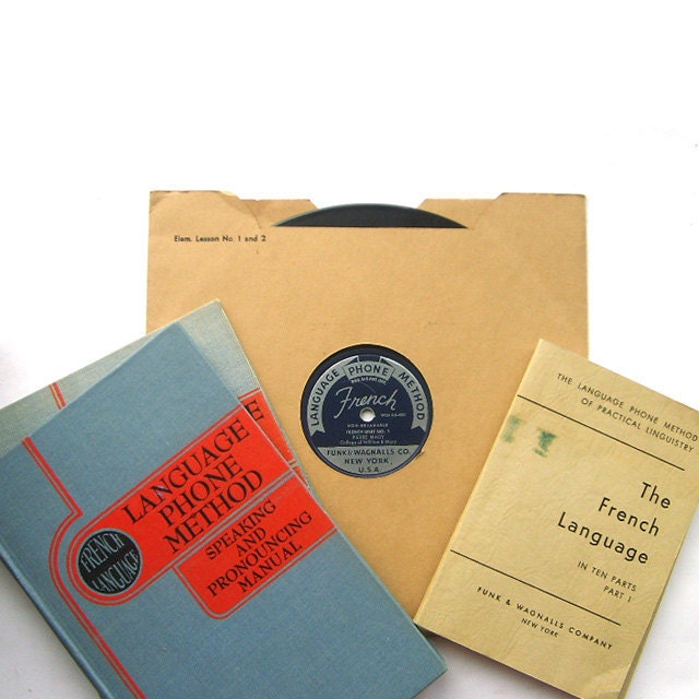 The Language Of Love. Learn To Speak French Record Album Set Plus Books