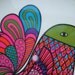 1960s Colorful Melamine Bird Plate