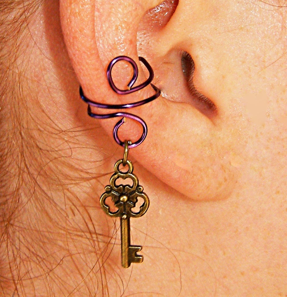Purple Mystery Ear Cuff
