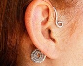 Silver Swirl Ear Wrap