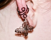 Filigree Butterfly Ear Cuff