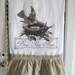 Flour Sack Kitchen Towel ..."Bless This Nest" Bird in Nest ...for your Home, Farmhouse or Cottage