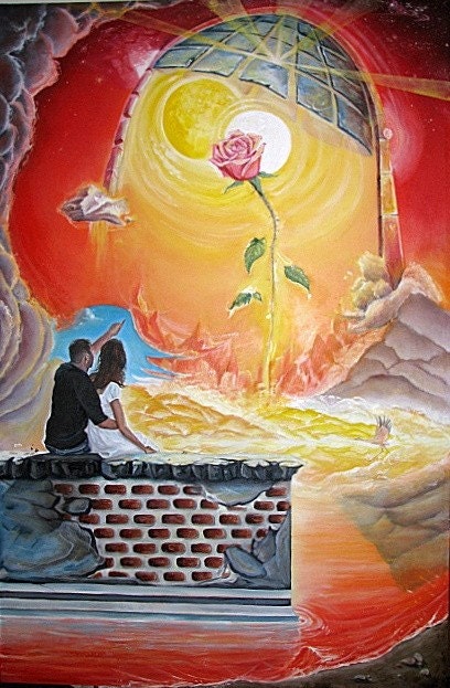 Forever and Ever 2009, 6 feet x 4 feet this is an original Oil by, Tye J. Schloer
