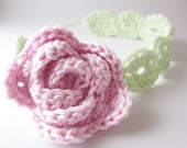 Crochet Pattern PDF - Rosie Wreath Headband, Sizes Newborn to Adult