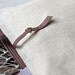 Eco friendly ROT PROOF French tote bag with Leather strap / Market tote with LINEN Fall Fashion / Made to order