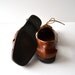 RESERVED  90s Lace Up Flats with Side Cut Outs / Brown Leather / size 6