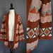 RESERVED 1970s Aztec Cardigan with Bell Sleeves / size small or medium